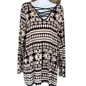 Signature Weekend tunic top size 1X.  0210